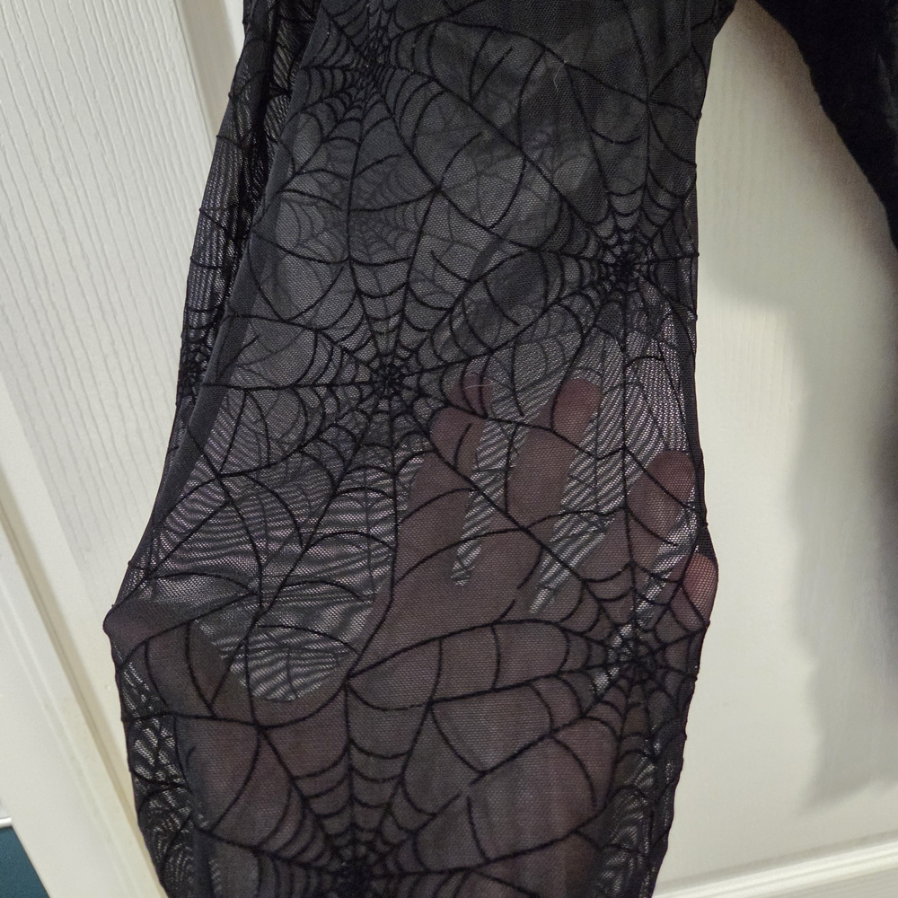 NWOT Torrid Full-Length Flocked Legging- Spider Web- Size 2x - Picture 6 of 9